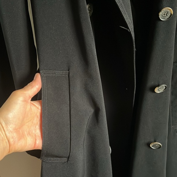 Anne Klein Black trench coat - Picture 12 of 17